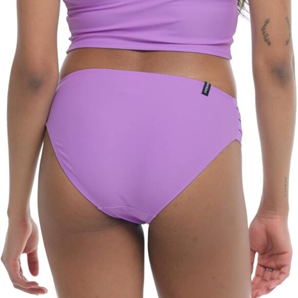 Nuevo Contempo Solid Full Coverage Bikini Bottom, New w Tag, Hygienic Liner, L - Picture 3 of 4